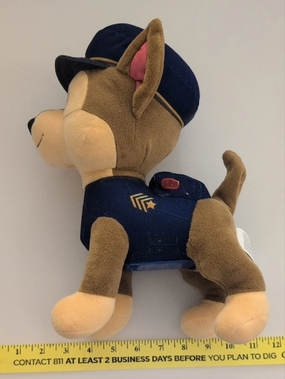 PAW Patrol Talking Chase 12-Inch-Tall Interactive Plush Toy Tail Wags Barks